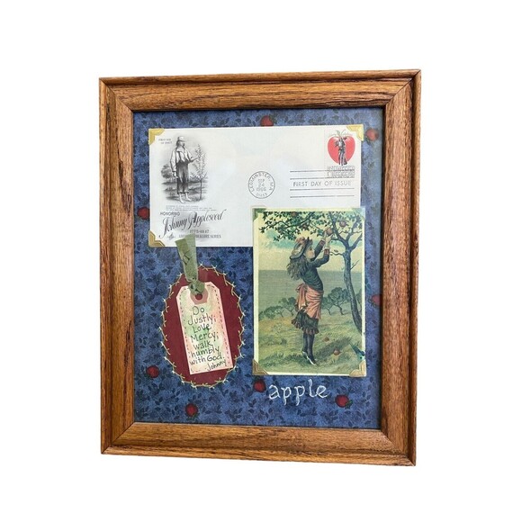 Johnny Appleseed Collage Framed - Picture 1 of 7